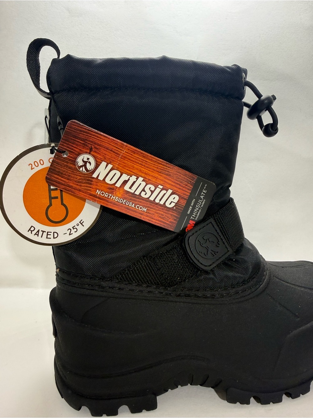 Northside Kids Black Winter Snow Boots
